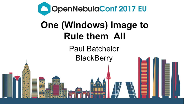 OpenNebulaConf20...  - One Image to Rule them All ...