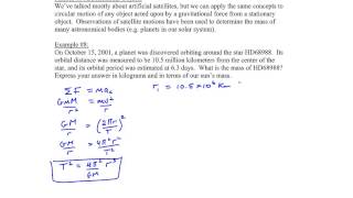 Chapter 5, Example #8 (Planets beyond the solar system)