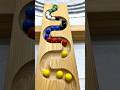 marble Run Race ASMR #5 Wooden Wave Course Colorful Marbles #marblerun #marblerunrace #asmr