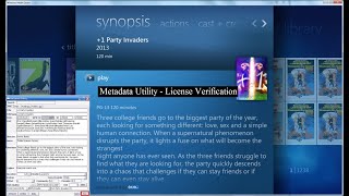 Metadata Utility - Maintenance Switchboard - Look Up - License Verification