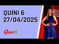 Quini 6 en vivo 27/04/2025 - Resultados del sorteo