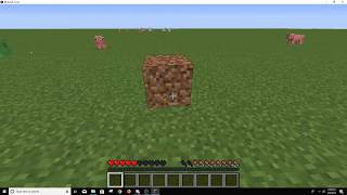 I place a dirt block with sound
