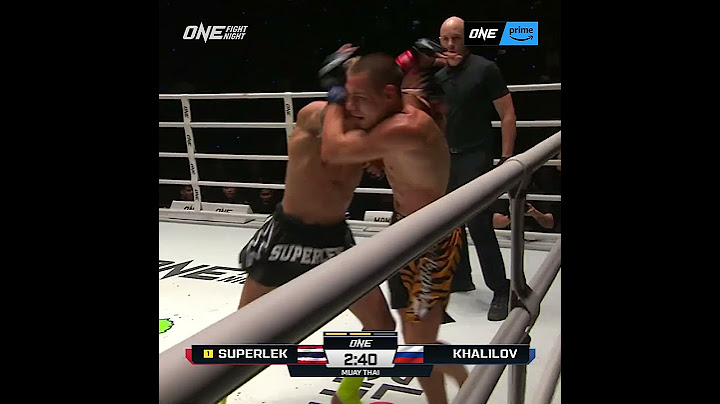 Superlek 🇹🇭 styles on Tagir Khalilov en route to a second-round TKO in our Muay Thai main event! ⭐️