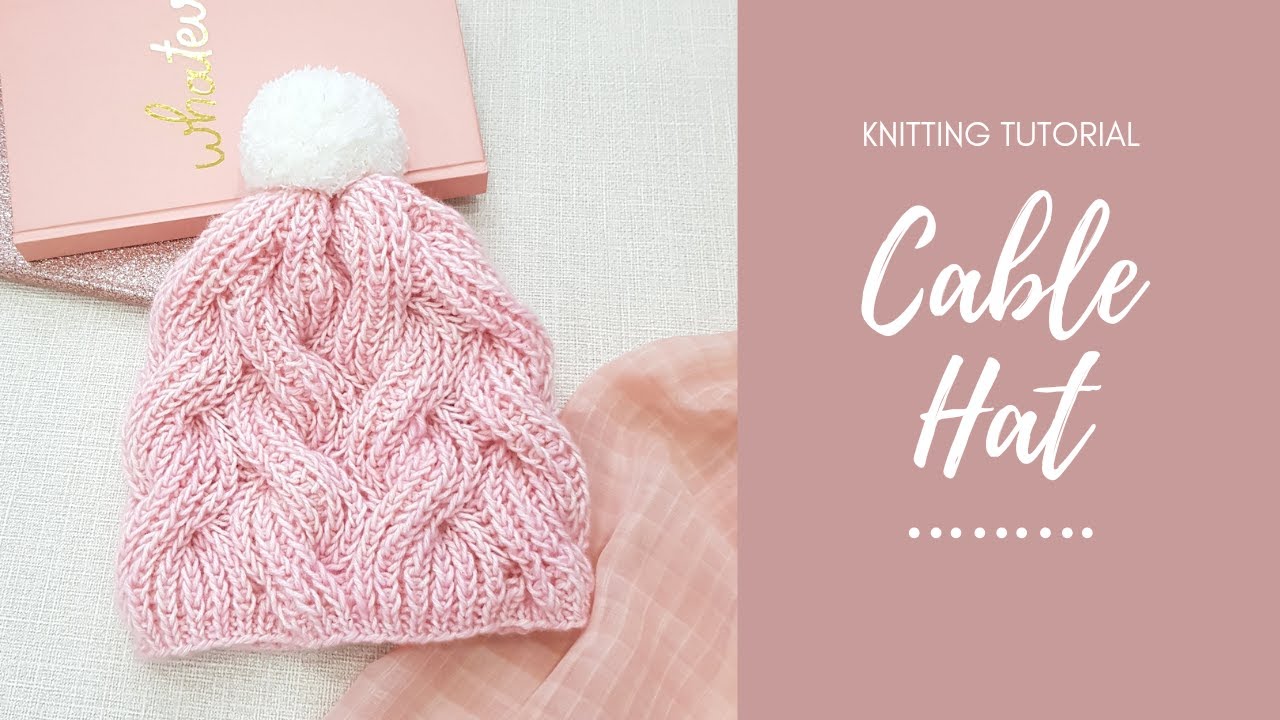 How to knit a cable hat | Hướng dẫn đan mũ vặn thừng | Engsub