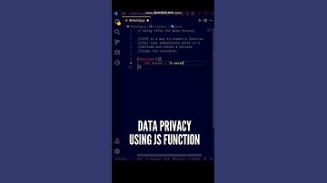 😍😍 Genius Habit to use JavaScript Function for Data Privacy #shorts #javascript #programming #code