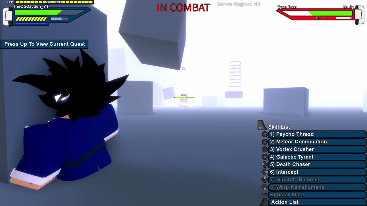 Soloing Broly In My Base is really hard to do without xbox private servers and while lagging (DBOG)