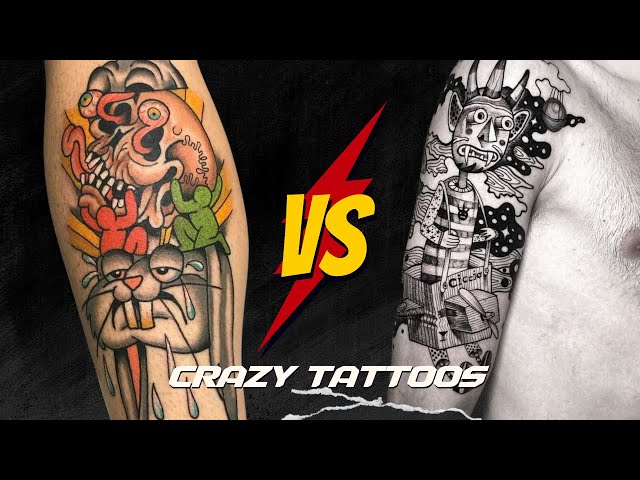 75 Wild and Crazy Tattoos for Men [2024 Inspiration Guide] | Weird tattoos,  Japanese tattoo, Tattoos for guys