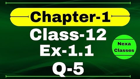 Class 12 Ex 1.1 Q5 Math | Relation & Function | Q5 Ex 1.1 Class 12 Math | Ex 1.1 Q5 Class 12 Math |