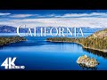 FLYING OVER CALIFORNIA (4K Video UHD) - Peaceful Music With Beautiful Nature Video For Stress Relief
