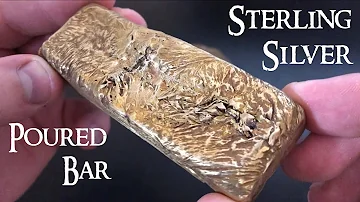 Pouring a Sterling Silver Bar! Silver Pouring - .925 Sterling Silver