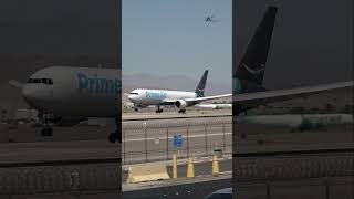 Amazon Prime Air 767 Landing at LAS 🛬 #shorts #aviation #plane