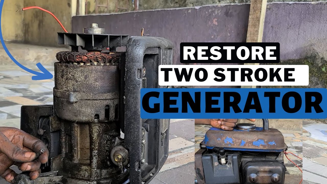 How to Restore OLD chinese TWO stroke generator with ease, Client