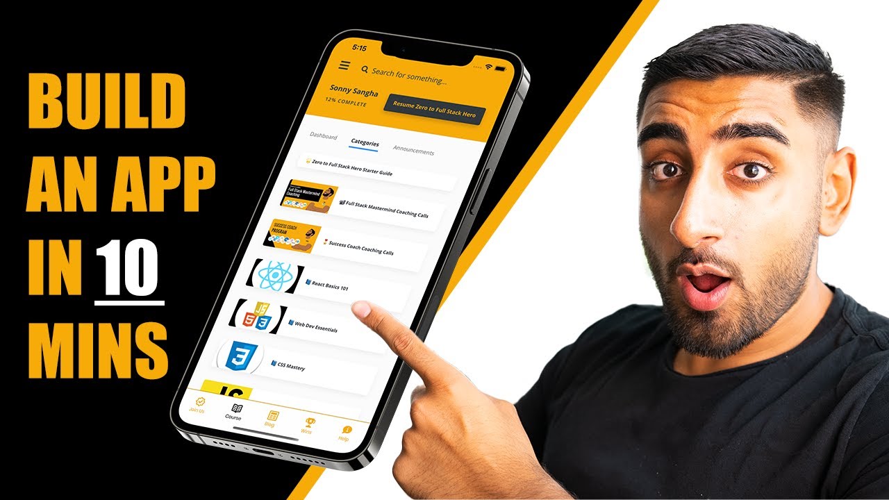 Let’s Build an iOS / Android App in 10 mins with ZERO code! - YouTube