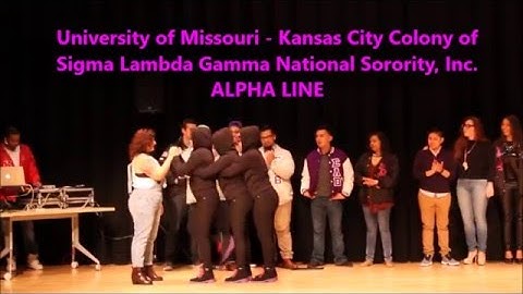 UMKC Colony of Sigma Lambda Gamma National Sorority, Inc ALPHA LINE Probate
