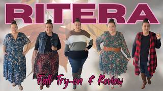 PLUS SIZE RITERA FALL FASHION HAUL 🍂 | Trendy Plus Size Try-On + Styling Ideas!