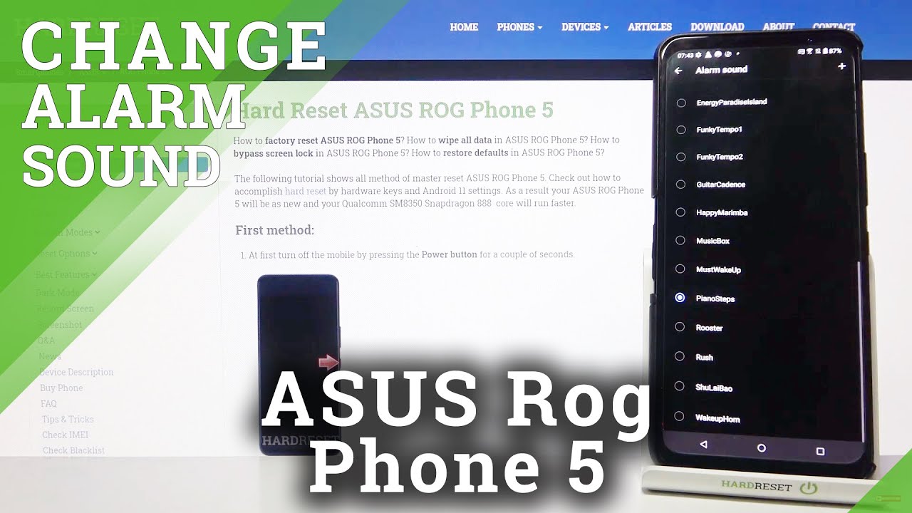 All Alarm Sounds Presentation ASUS ROG PHONE 5 YouTube