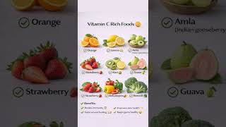 Best Vitamin C Rich Foods for Immunity & Skin Health | Healthy Diet #healthylifestyle