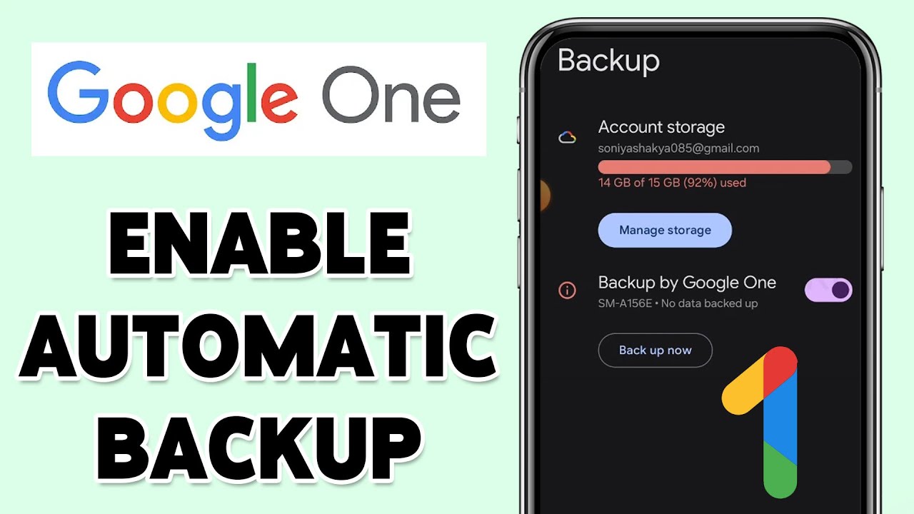 How To Enable Automatic Backup To Google One 2025 | Set Up Google One Backup