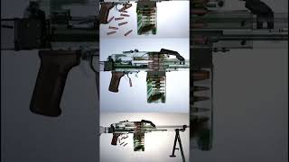 PK / PKM Machine Gun Mechanism Explained 🔥 | Kalashnikov GPMG Breakdown