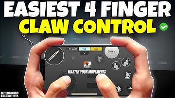 Best & Easiest 4 Finger Claw Controls To Master | Best Four Finger Control Code BGMI/PUBG MOBILE
