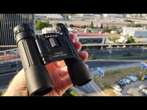 Tasco 10x25 Binoculars 100M-1000M Replica   Outdoor Test