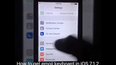 How to Get emoji keyboard in iOS 7.1.2