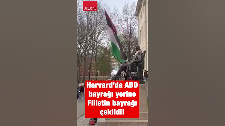 Harvard Üniversitesi'nde ABD bayrağı yerine Filistin bayrağı çekildi! #filistin #abd #shorts #keşfet