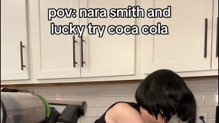 Celebrity nara smith and lucky try coca cola Profile