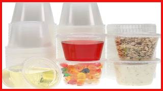 Freshware Portion Cups with Lids Durable, Airtight, and Perfect for Every Use