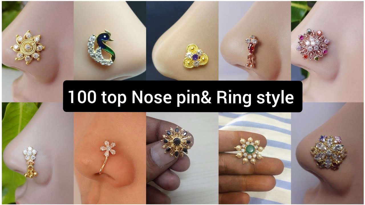Ethnic Gold Plated Indian Women Style Nose Studs CZ Twisted nose ring 24g |  eBay