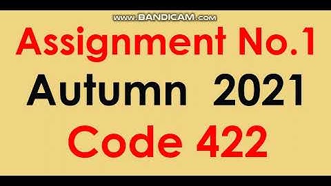 AIOU Code 422 Solved Assignment No.1 Autumn 2021