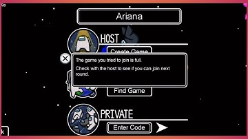 The Game You Tried To Join Is Full • Among us