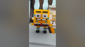 build SpongeBob nano block 699 pcs #spongebob #nanoblock#shorts