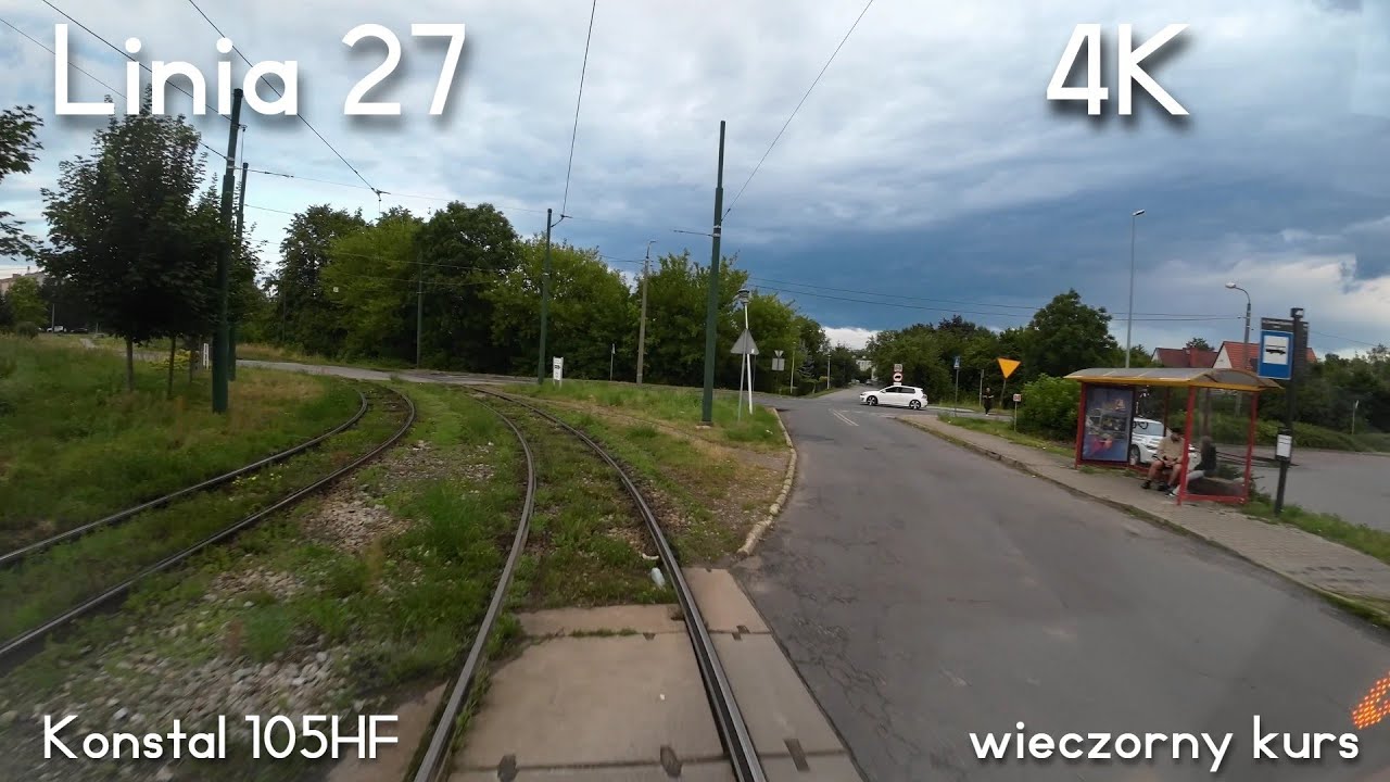 Tramwaje Śląskie/Silesian Trams linia 27 Os. Zamkowe Zajezdnia - Kazimierz Górniczy Pętla 4K
