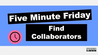 Find RESEARCH COLLABORATORS in DIMENSIONS Free Web App | Five Minute Friday