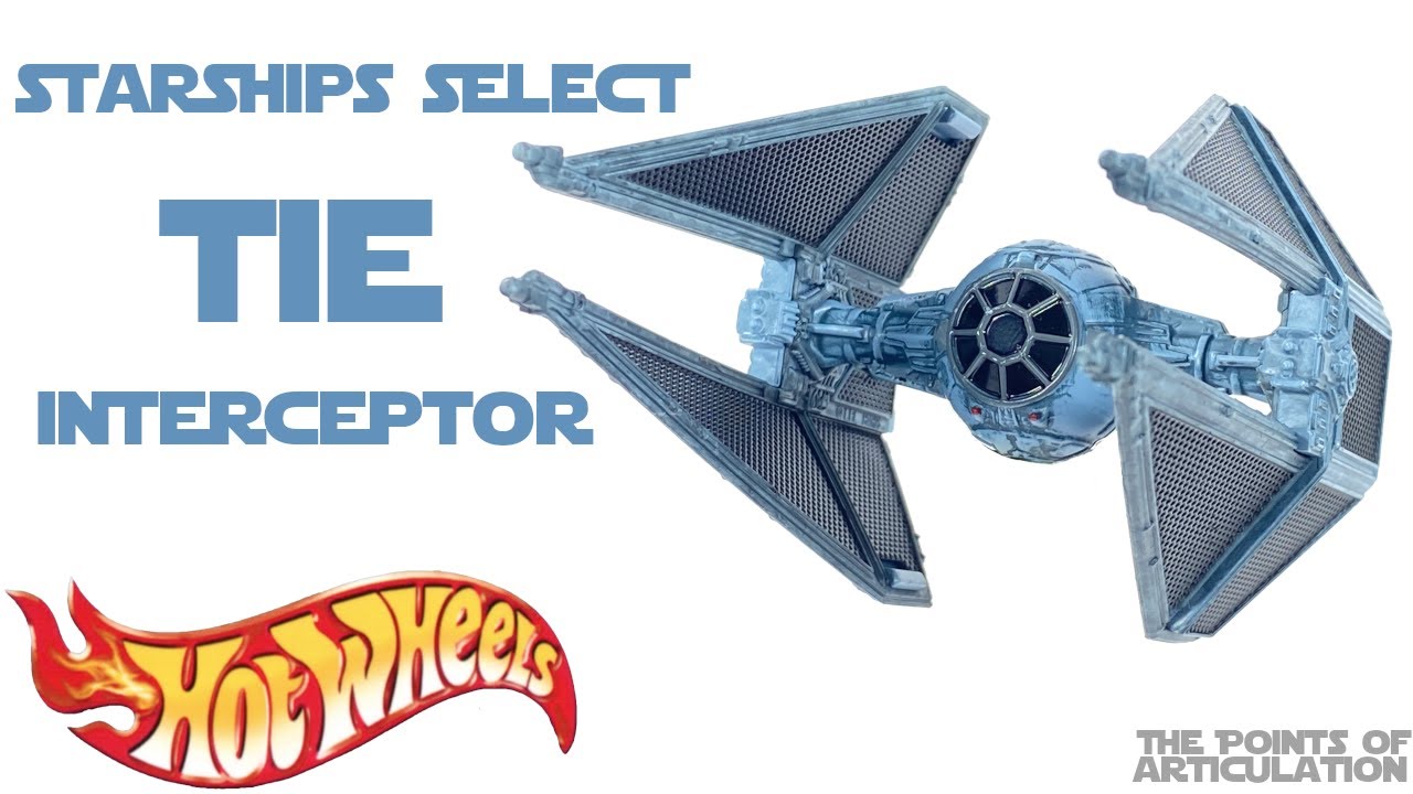 Hot Wheels Star Wars Grey TIE Fighter Vehicle - Flight Navigator Display Stand, Collectible Starship Toy