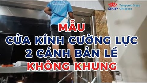 Mẫu Cửa Kính Cường Lực 2 Cánh Bản Lề Không Khung – Giải Pháp Tối Ưu Cho Mặt Tiền Hiện Đại