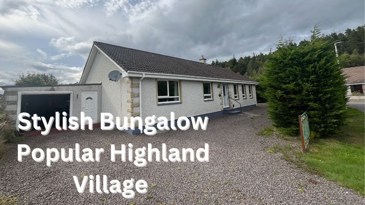 Three Bedroom Bungalow in The Popular Highland Village of Evanton