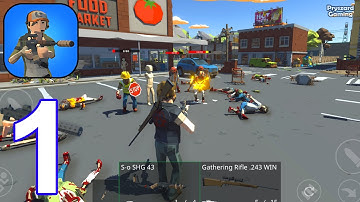 Mobile Zombies: Horde Survival - Gameplay Part 1 Zombie Army War Shooter Base Defense (iOS, Android)