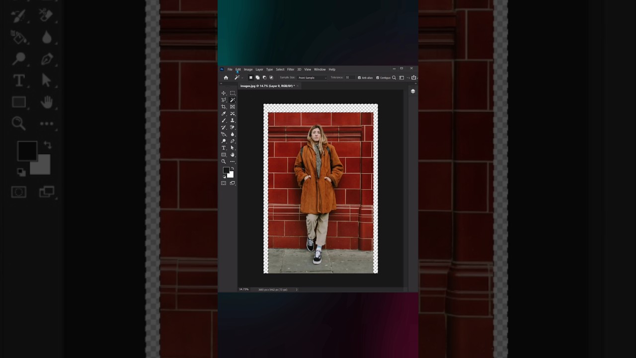 Expand Background - Photoshop Short 