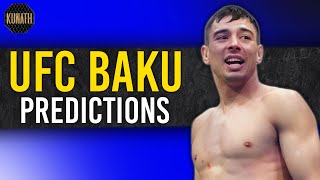 UFC BAKU PREDICTIONS | UFC BAKU FULL CARD BREAKDOWN