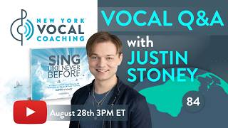 Vocal Q&A with Justin Stoney | August 28th 3PM ET