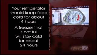 Healthy Wilmington Update -  August 2012 - Power Outage Food Safety