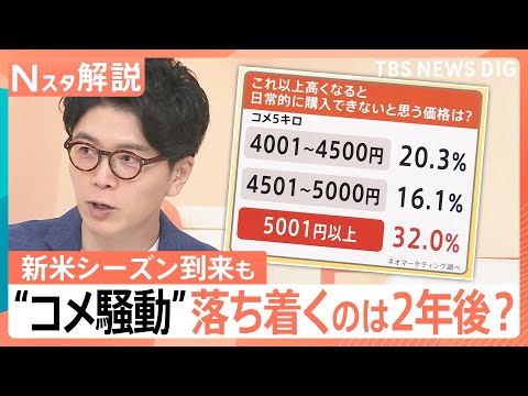 新米シーズン到来でも「高い」意外な理由　“令和のコメ騒動”いつ落ち着く？専門家による2年後の見通し【Nスタ解説】｜TBS NEWS DIG