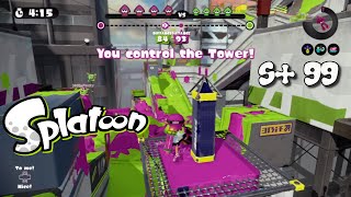 Splatoon Ranked Gameplay +S99 - FINALLY MADE IT!