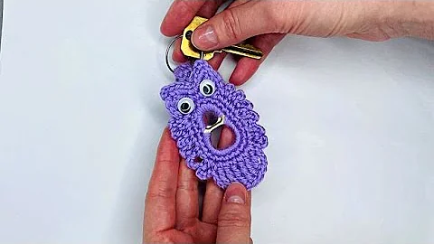 Adorable Crochet Owl Keychain