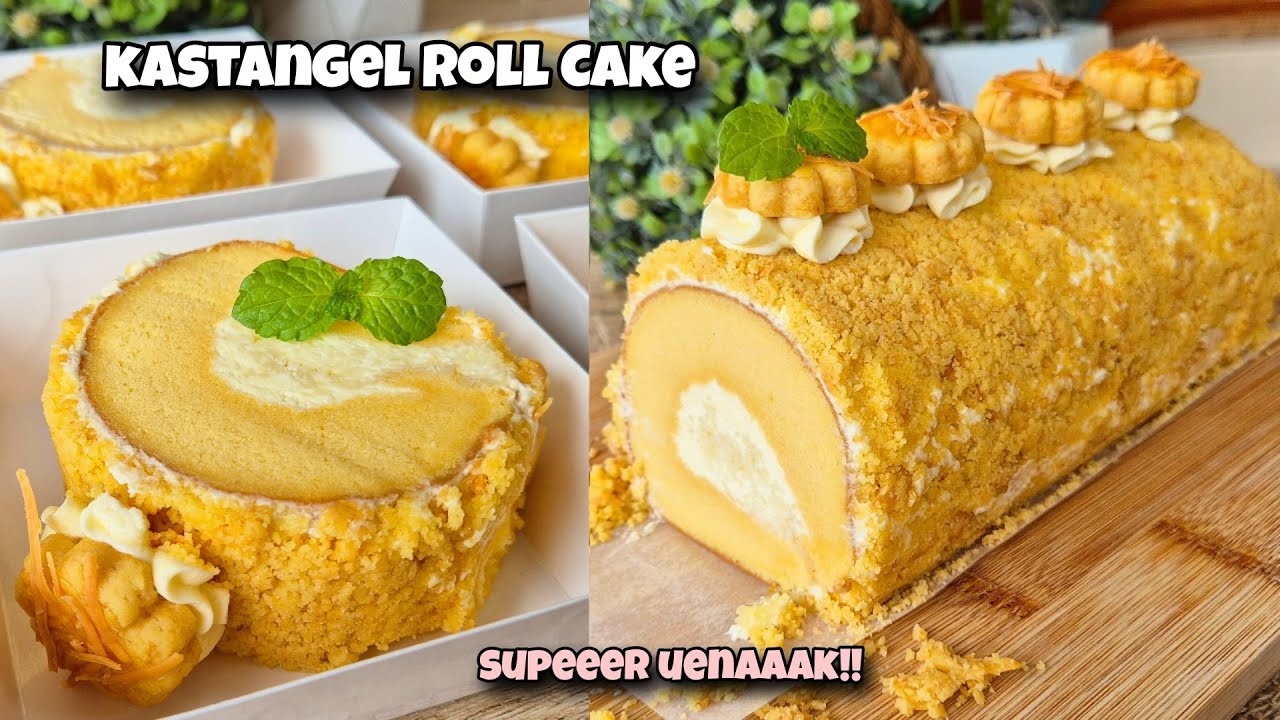 PANTES PADA SUKA!! SEENAK ITU KASTANGEL ROLL CAKE!! METODE ALL IN ONE TAPI SUPER LENTUR!!