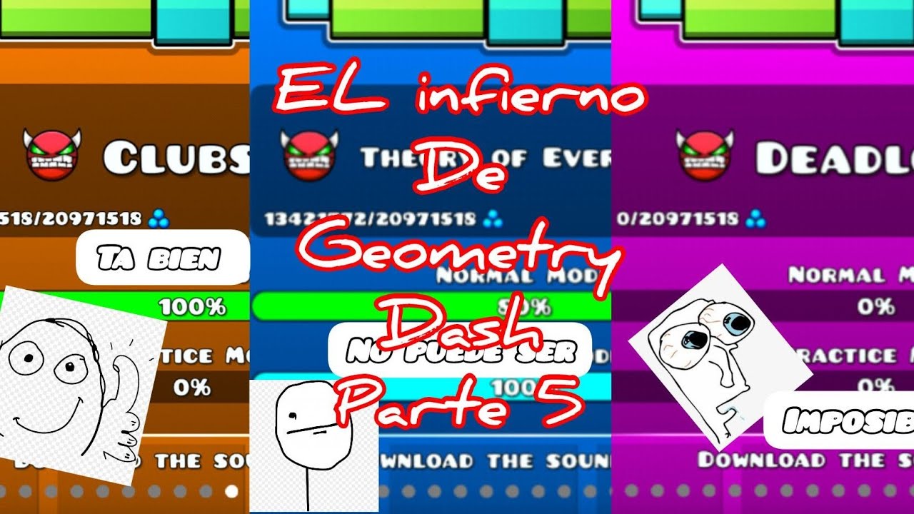 mi aventura en GD: "El infierno de geometry dash" parte 5 - YouTube