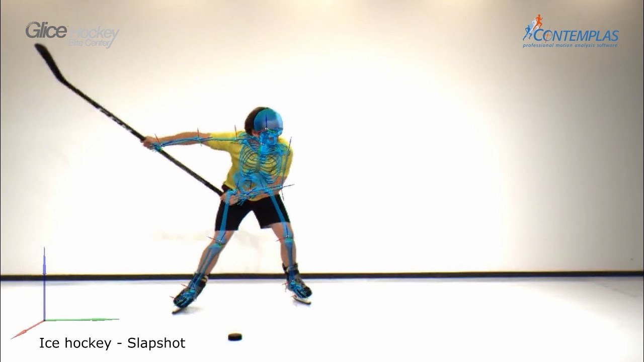 3D markerless tracking: ice hockey - technique drills // CONTEMPLAS MULTI CAMERA SYSTEM®
