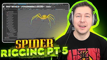 Intro to Rigging in Maya | Spider Rigging Part 5: Constraining Controls🕷️ (Step by Step)